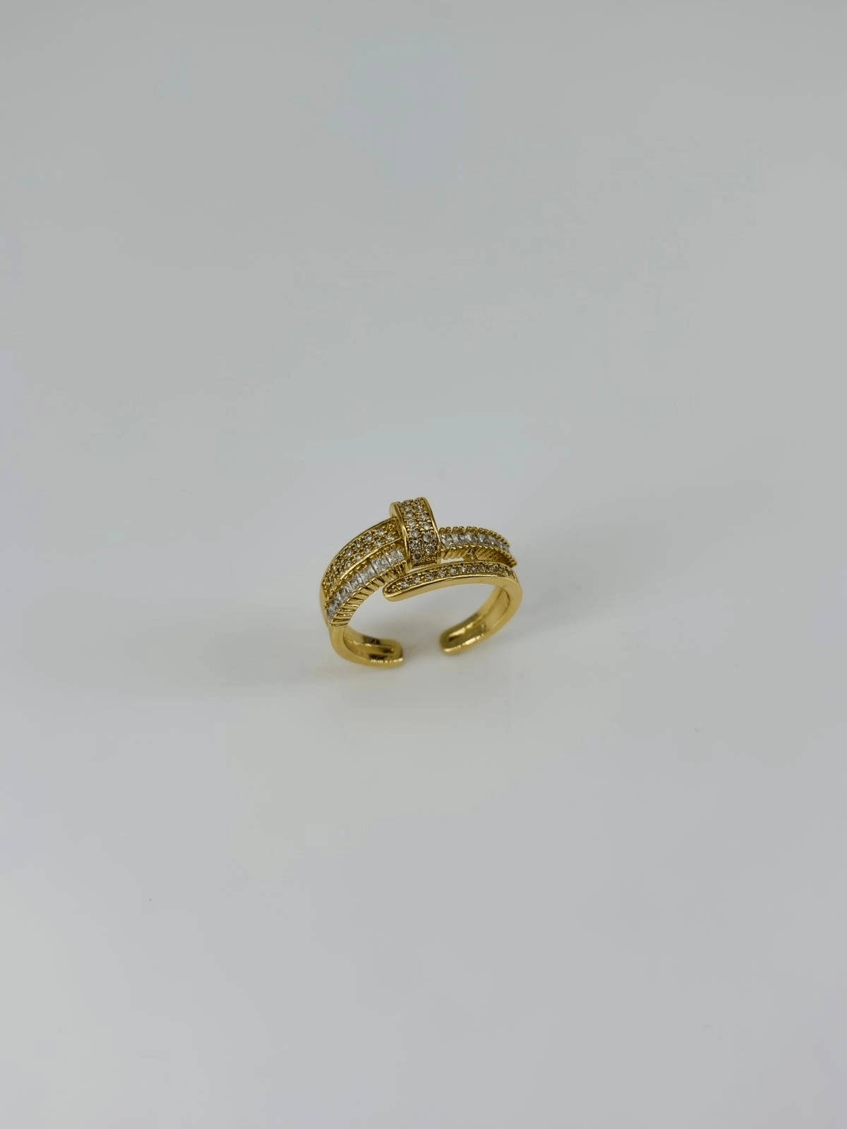 14 K Gold Kaplama Zirkon Taşlı Yüzük