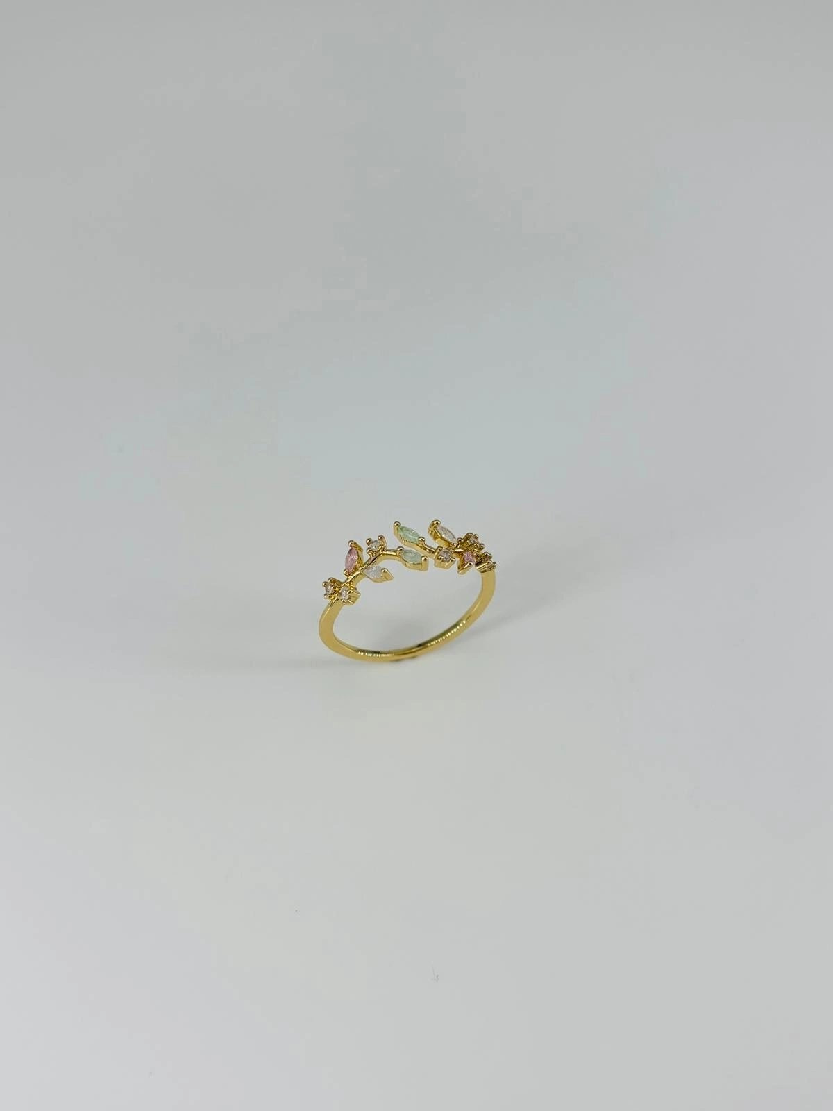 14 K Gold Kaplama Zirkon Taşlı Yüzük