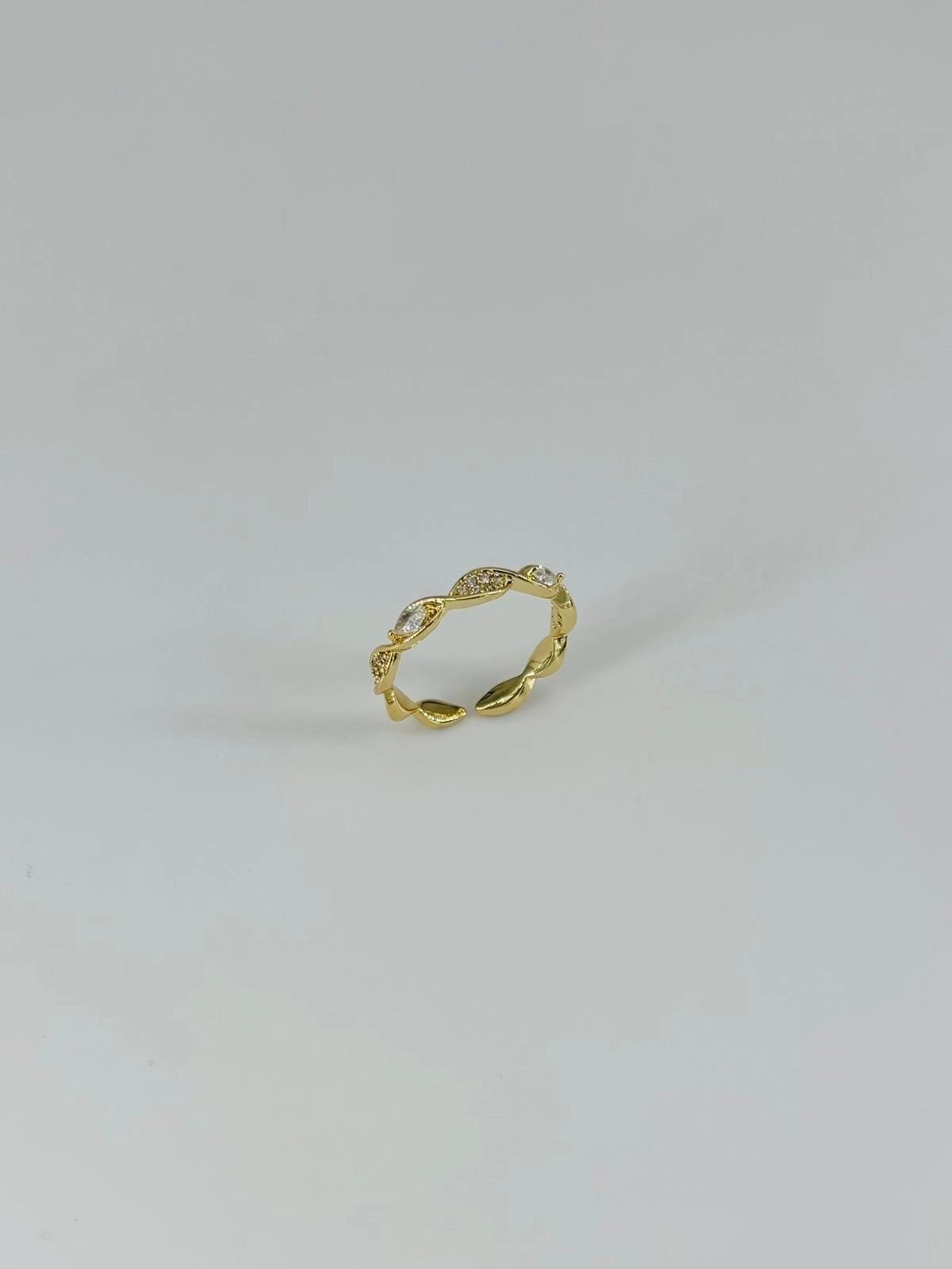 14 K Gold Kaplama Zirkon Taşlı Yüzük