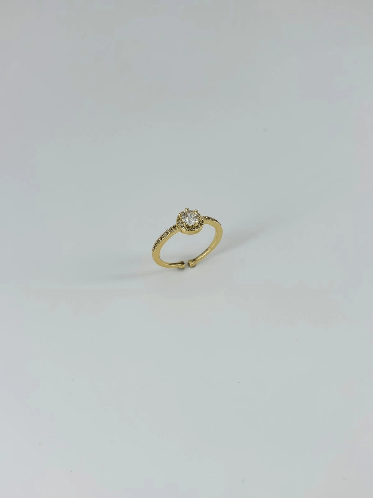 14 K Gold Kaplama Zirkon Taşlı Yüzük