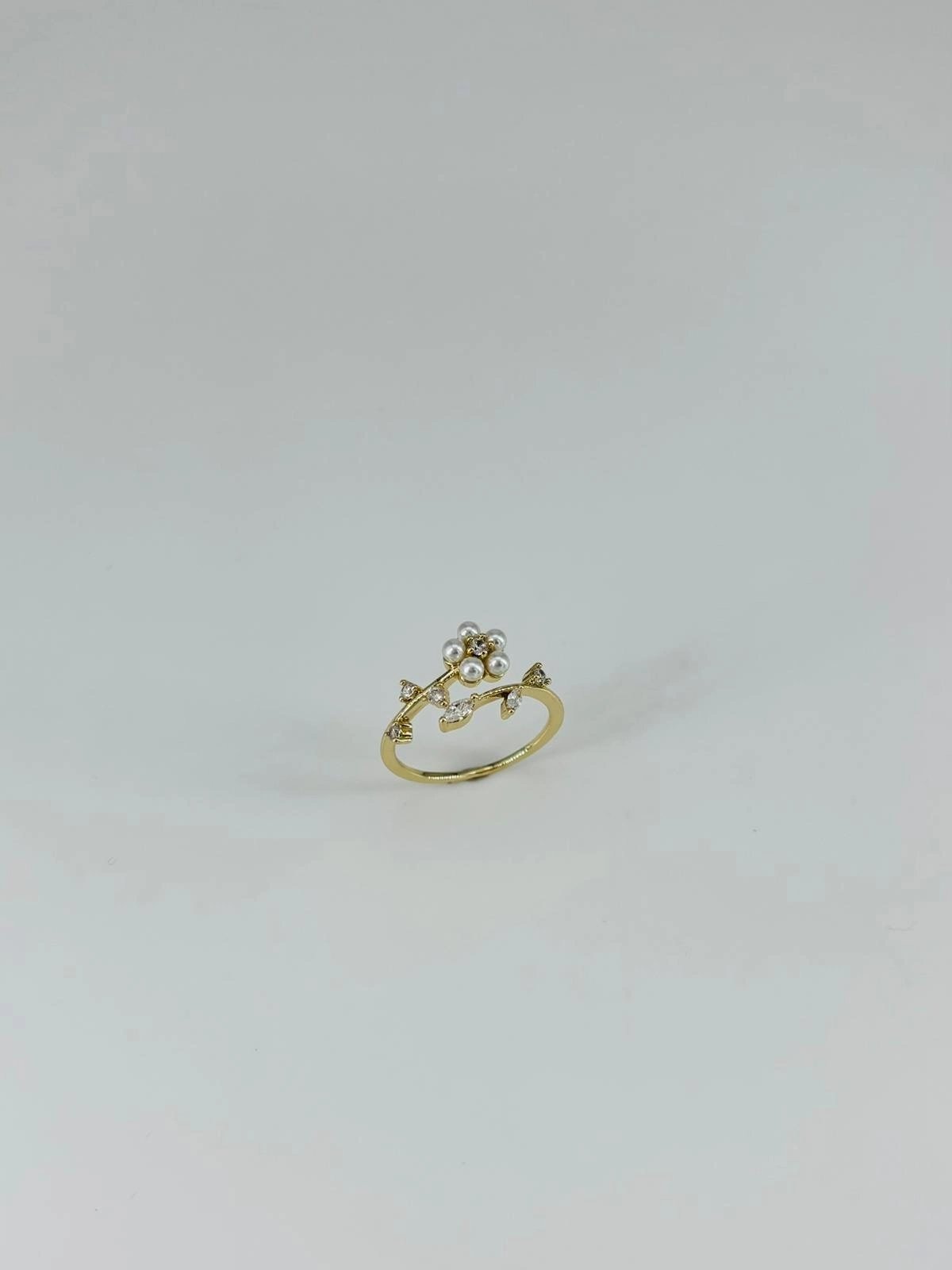 14 K Gold Kaplama Zirkon Taşlı Yüzük