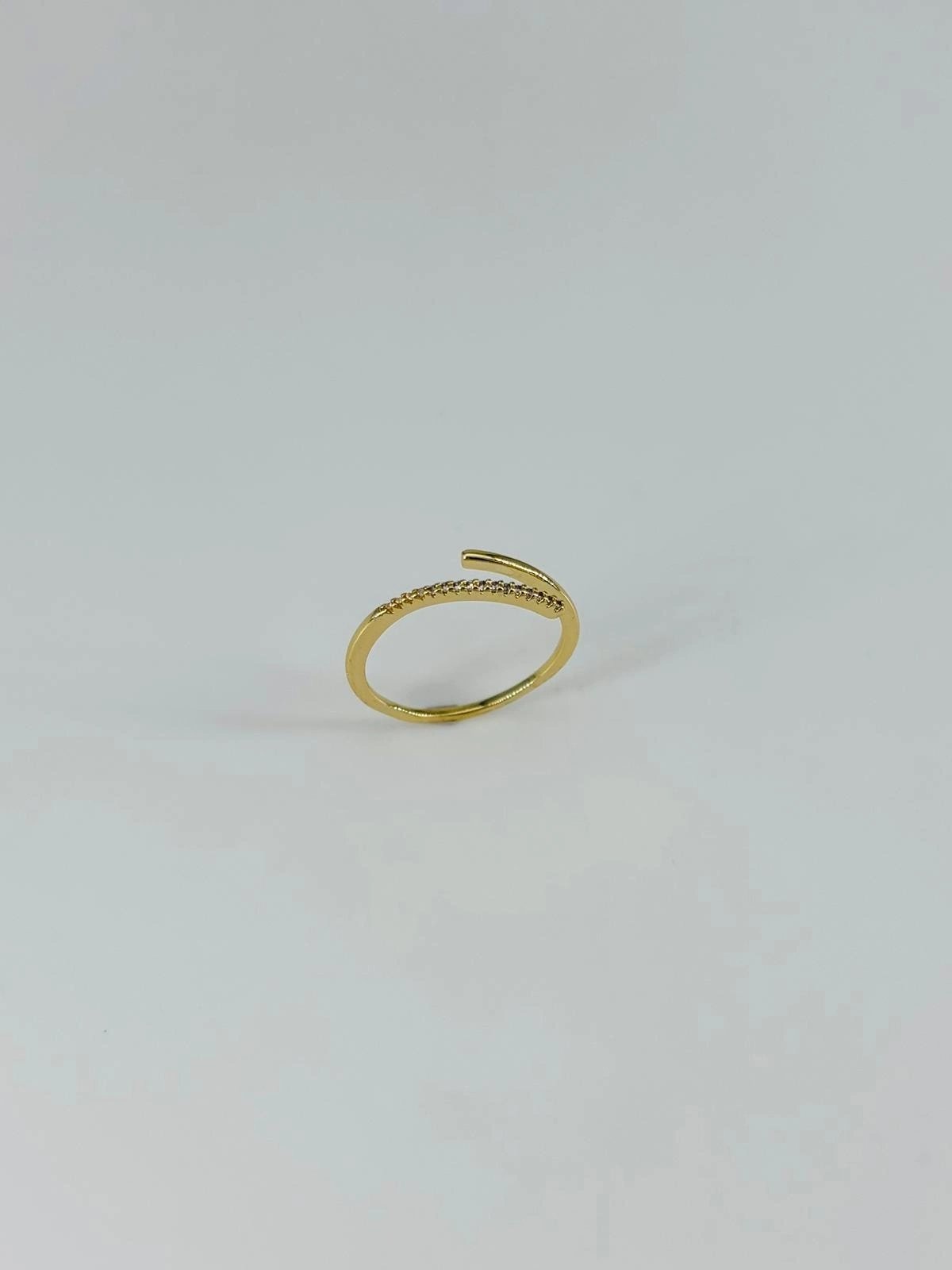 14 K Gold Kaplama Zirkon Taşlı Yüzük