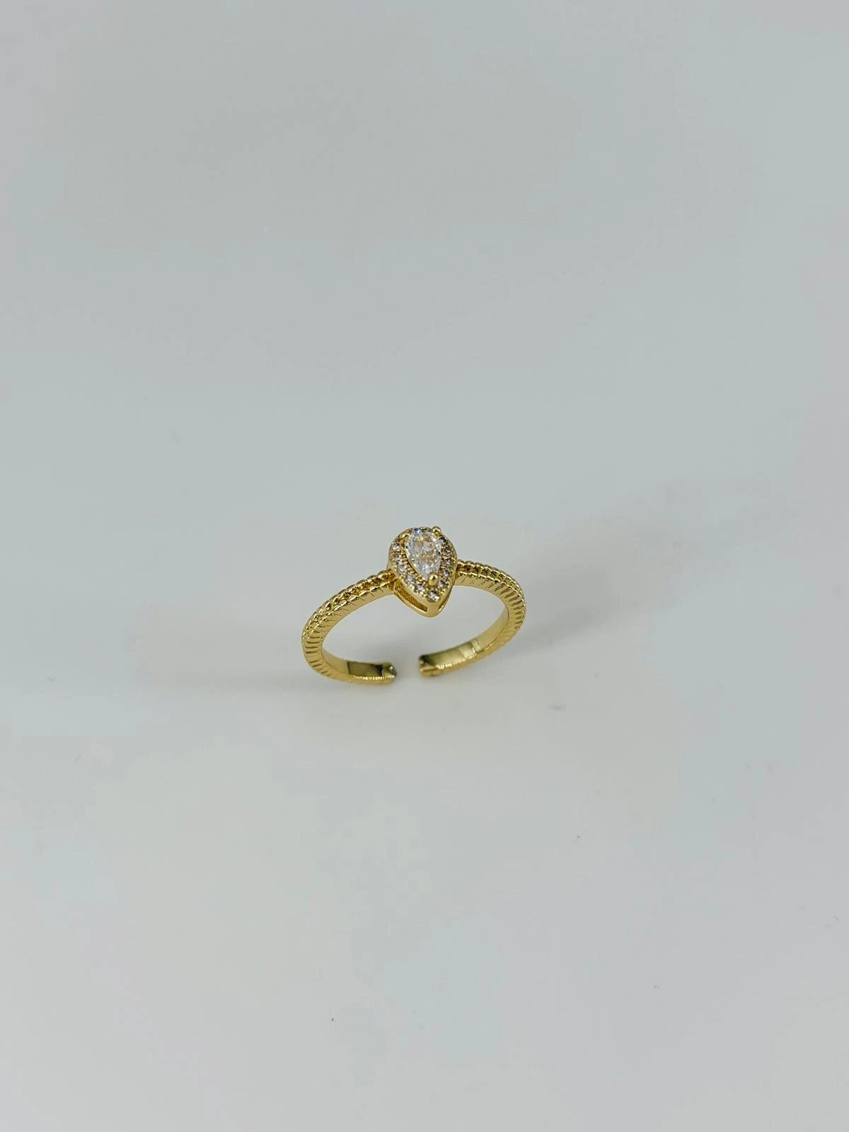 14 K Gold Kaplama Zirkon Taşlı Yüzük