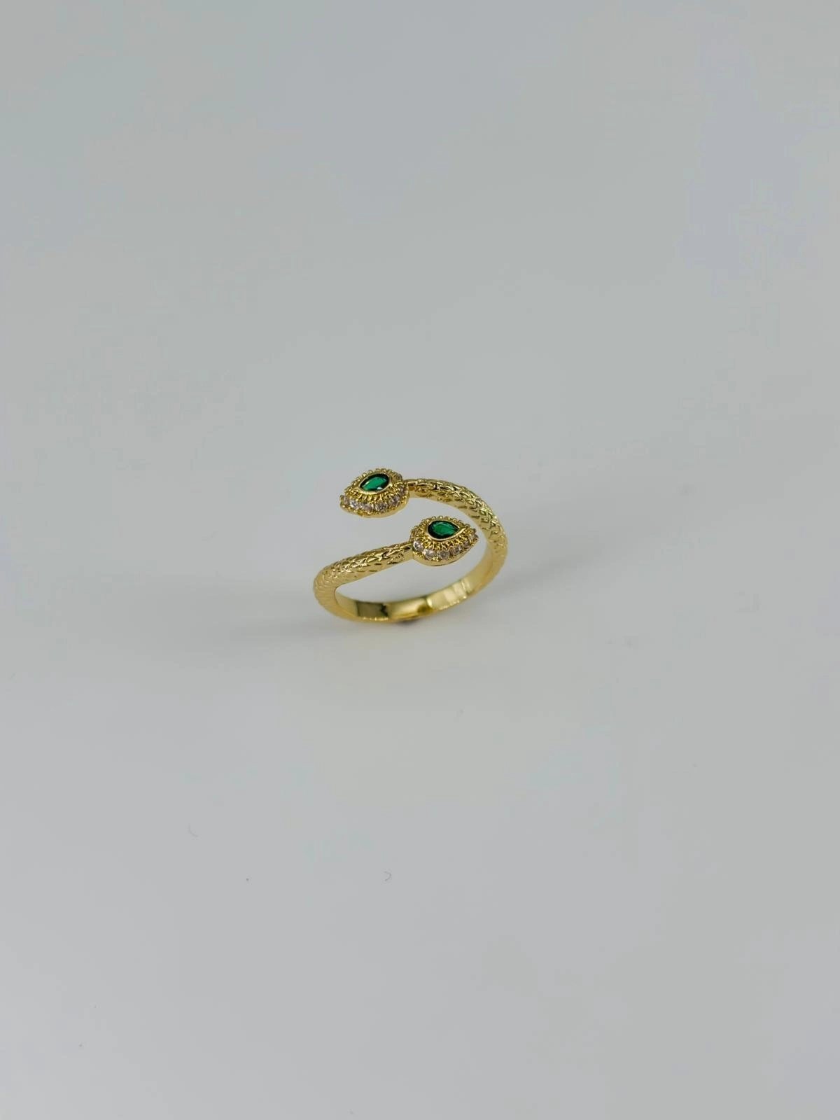 14 K Gold Kaplama Zirkon Taşlı Yüzük