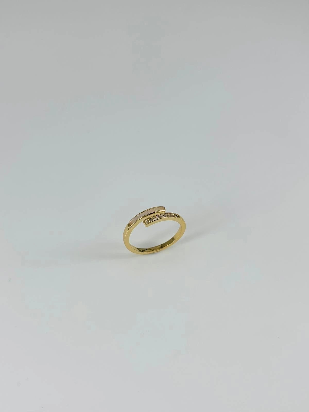 14 K Gold Kaplama Zirkon Taşlı Yüzük