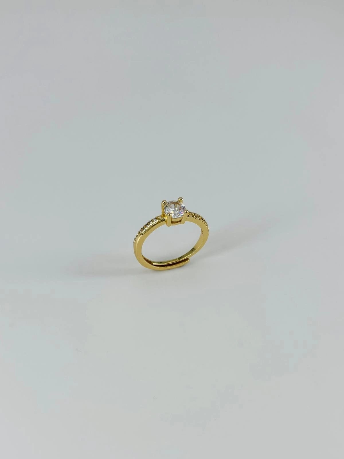 14 K Gold Kaplama Zirkon Taşlı Yüzük