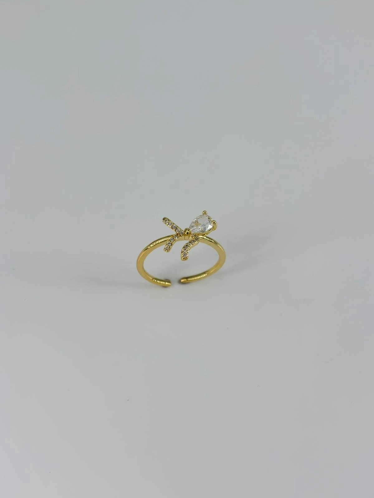 14 K Gold Kaplama Zirkon Taşlı Yüzük