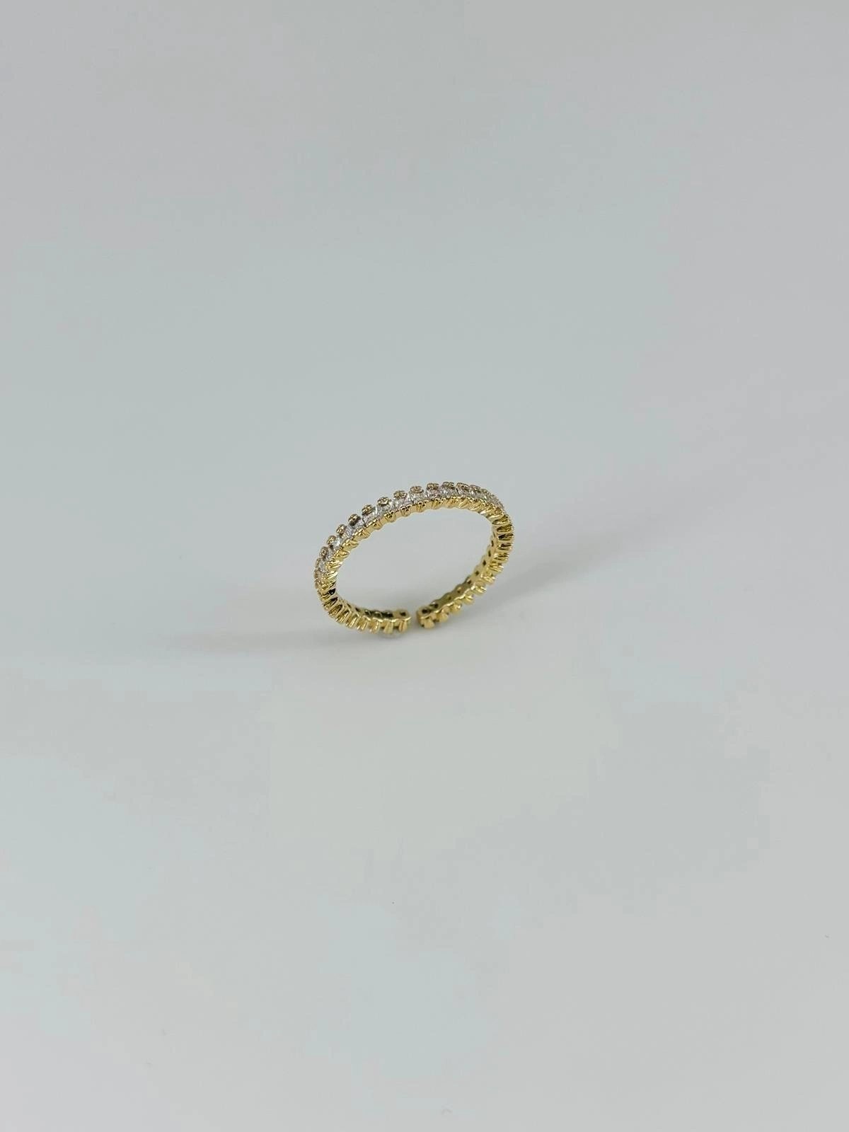 14 K Gold Kaplama Zirkon Taşlı Yüzük