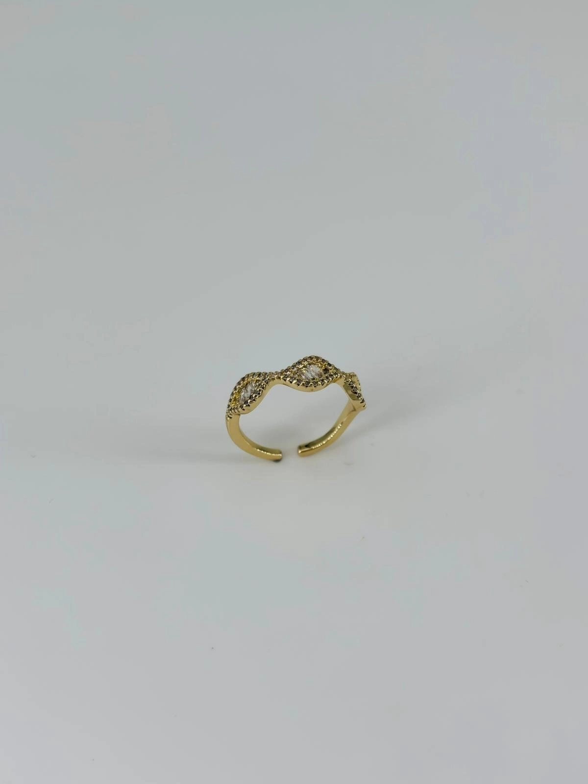 14 K Gold Kaplama Zirkon Taşlı Yüzük