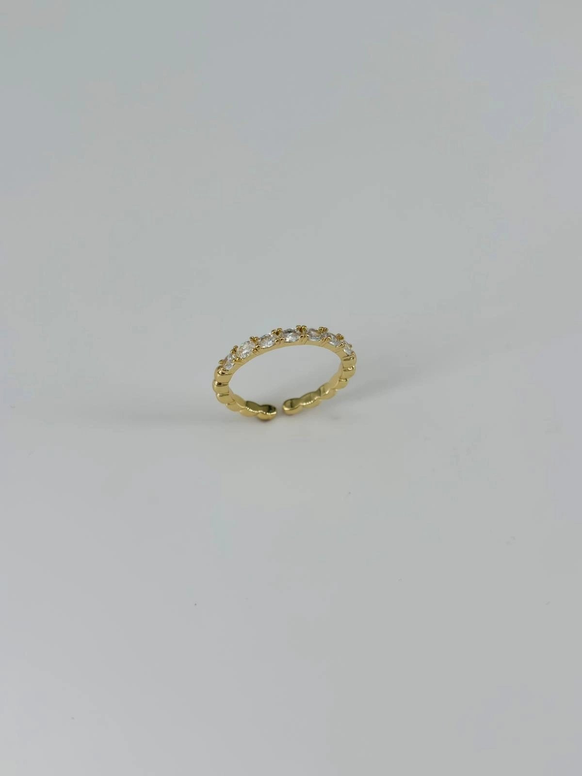 14 K Gold Kaplama Zirkon Taşlı Yüzük