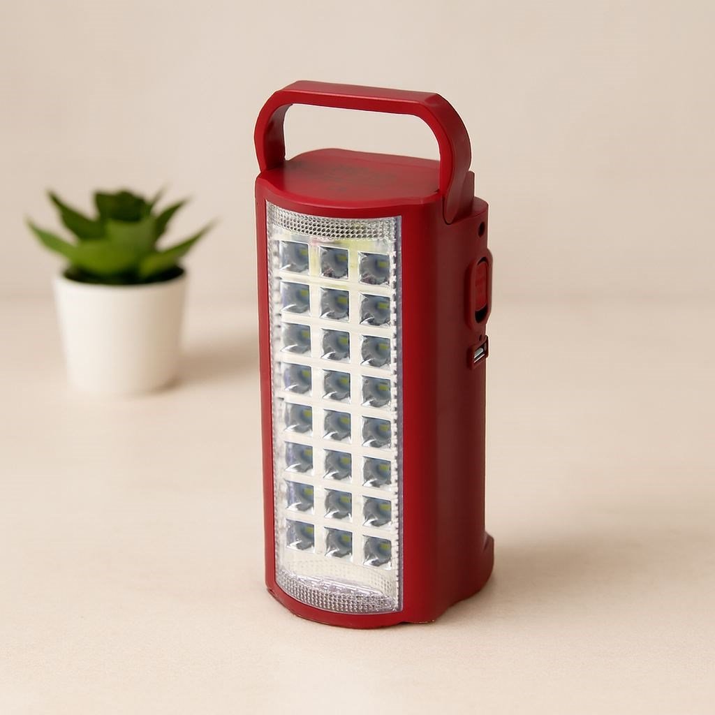 24 LED Şarjlı Taşınabilir Fener - Powerbank & 6V Akü
