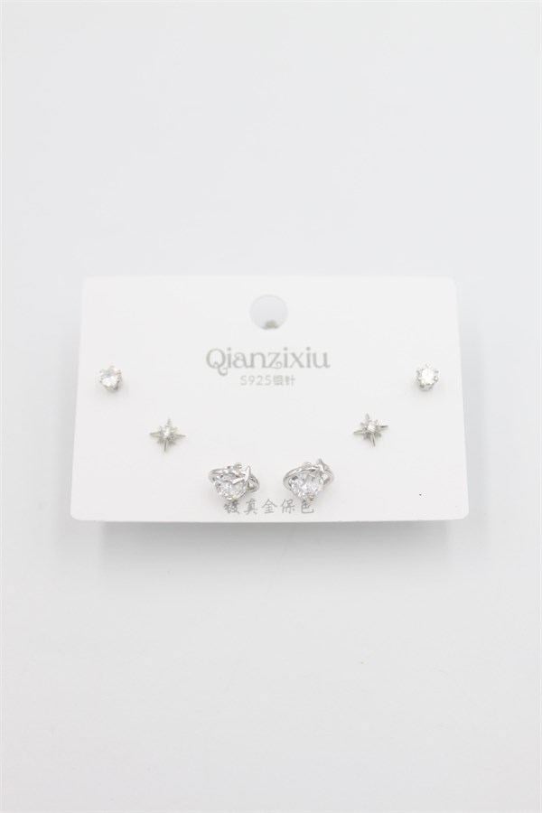 Çoklu Set Küpe - Gümüş