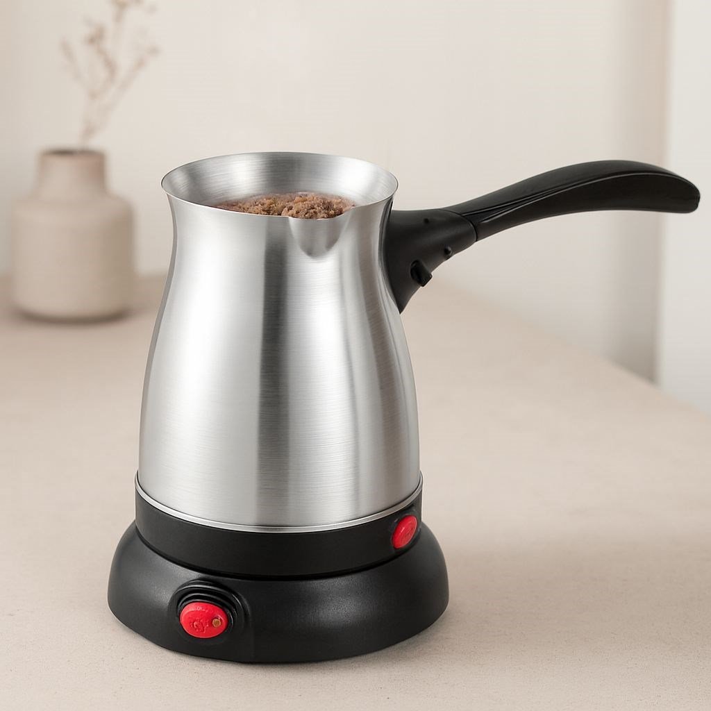 Elektrikli Cezve 600W 500ml – 6 Fincan 360° Kablosuz