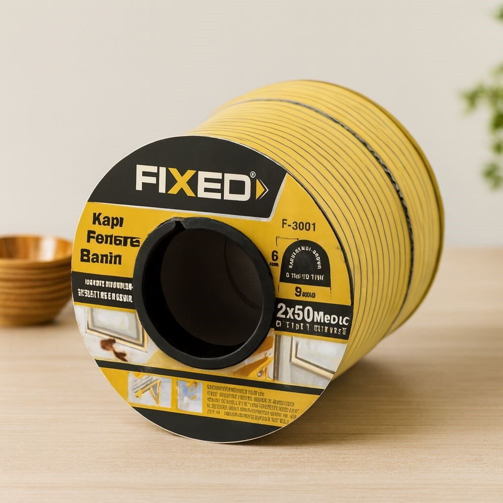 Kapı Pencere D-Profil Fitil 9x6 mm Kahverengi 100 m