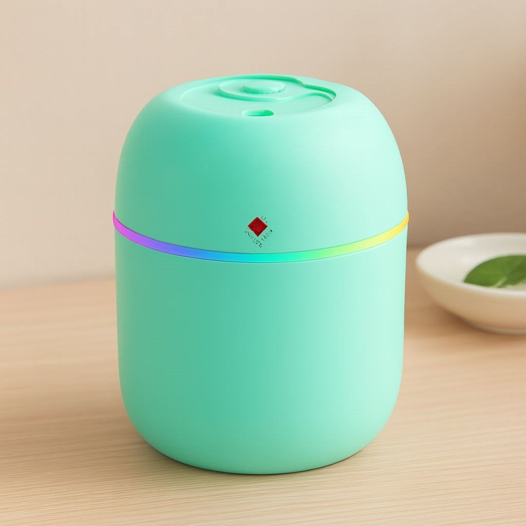 Mini USB Hava Nemlendirici ve Aroma Difüzör (LED, Taşınabilir)