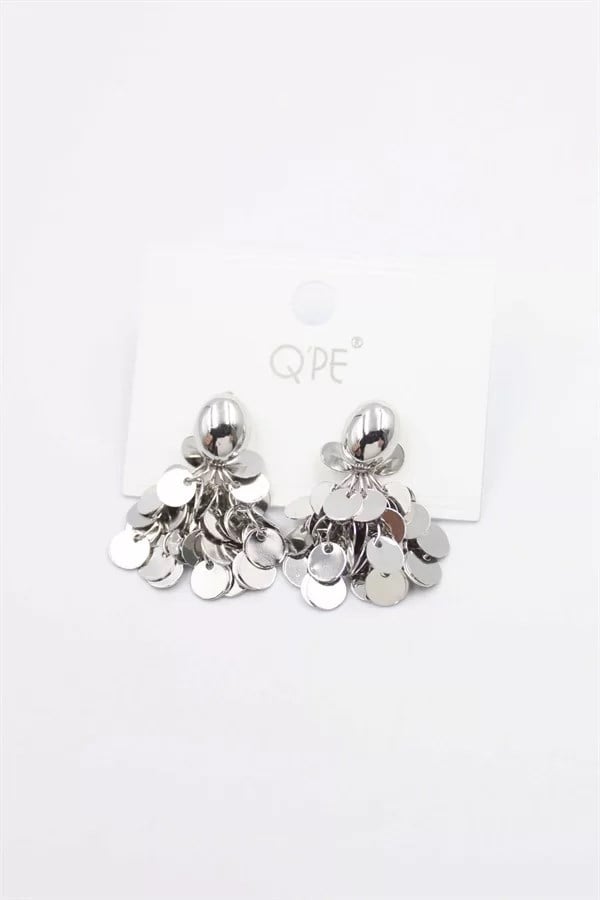 Pullu Küpe - Gümüş