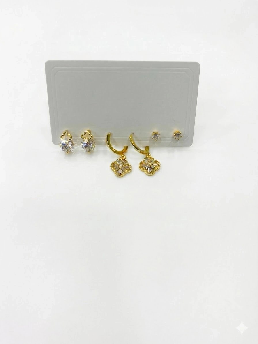 Sallantılı Altılı Küpe