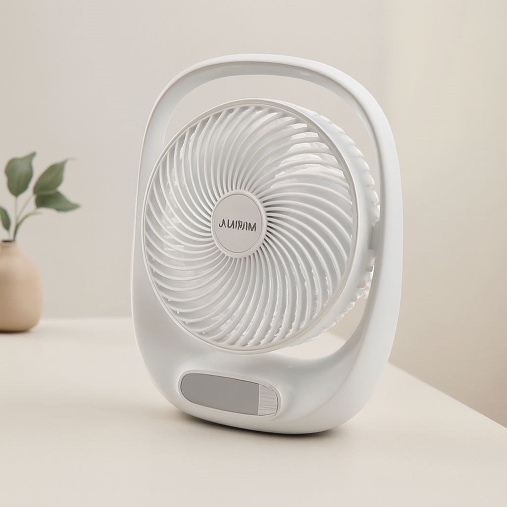 USB Masaüstü Fan 20 cm 3 Kademe Işıklı