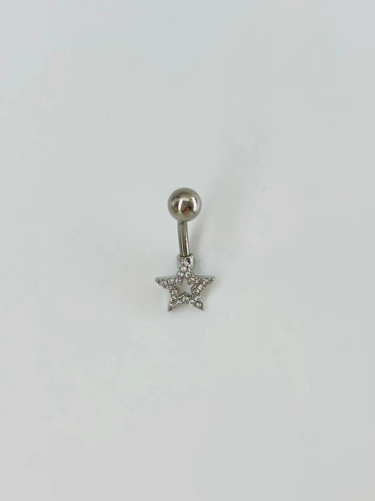 Yıldız Detaylı Göbek Piercing