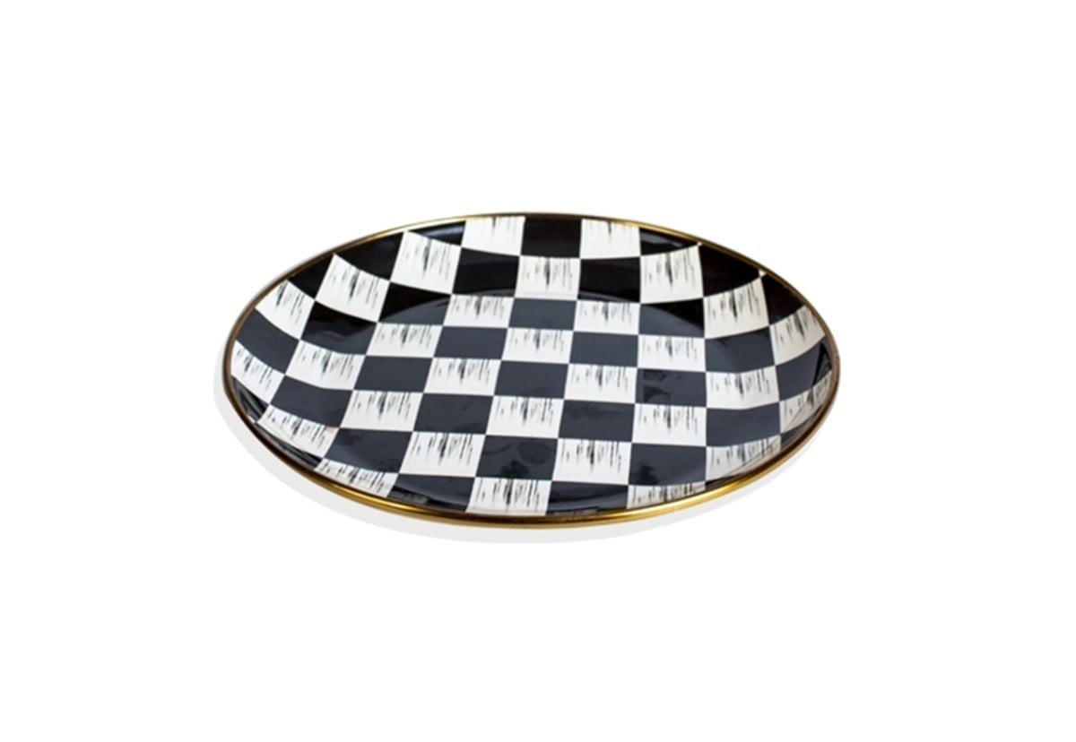 EMAYE 26 CM TABAK-DAMA DEKOR