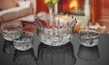 Ice Bowl Set 7 Pcs - (1xM/Bowl + 6xS/Bowl) Kase Seti
