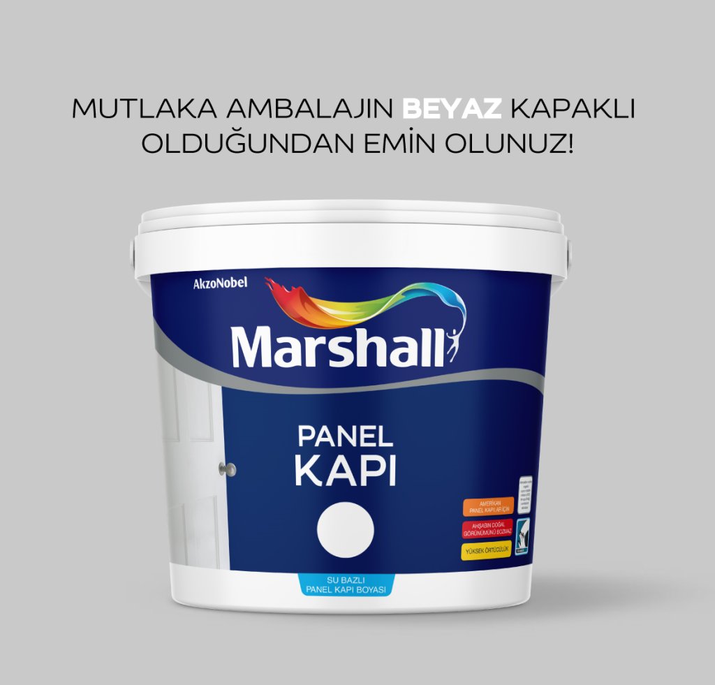 Marshall Su Bazlı Panel Kapı Boyası