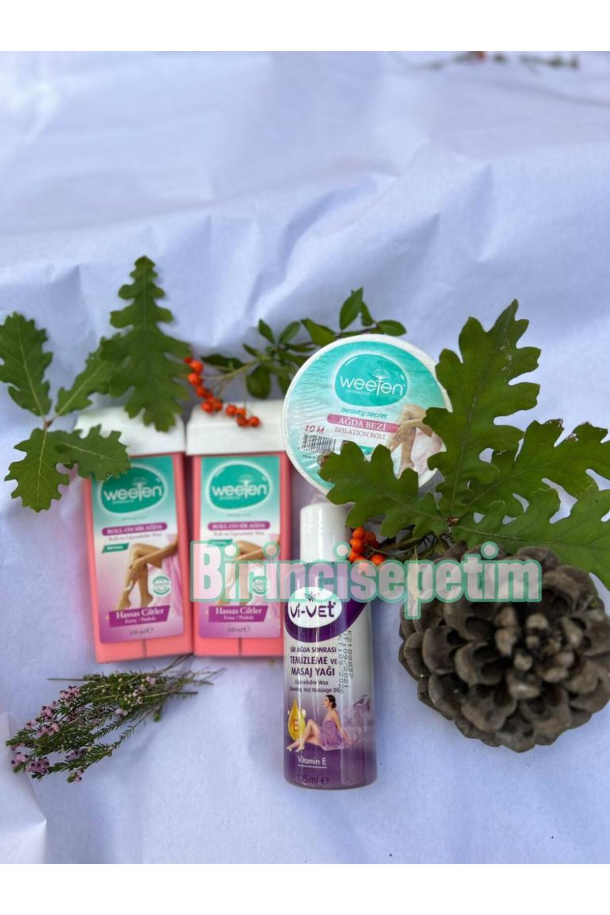 4'lü Mini Set(2 Adet Kartuş Ağda+10 m. Ağda Bezi+ Ağda Temizleme ve Masaj Yağı) hediyeli ürün