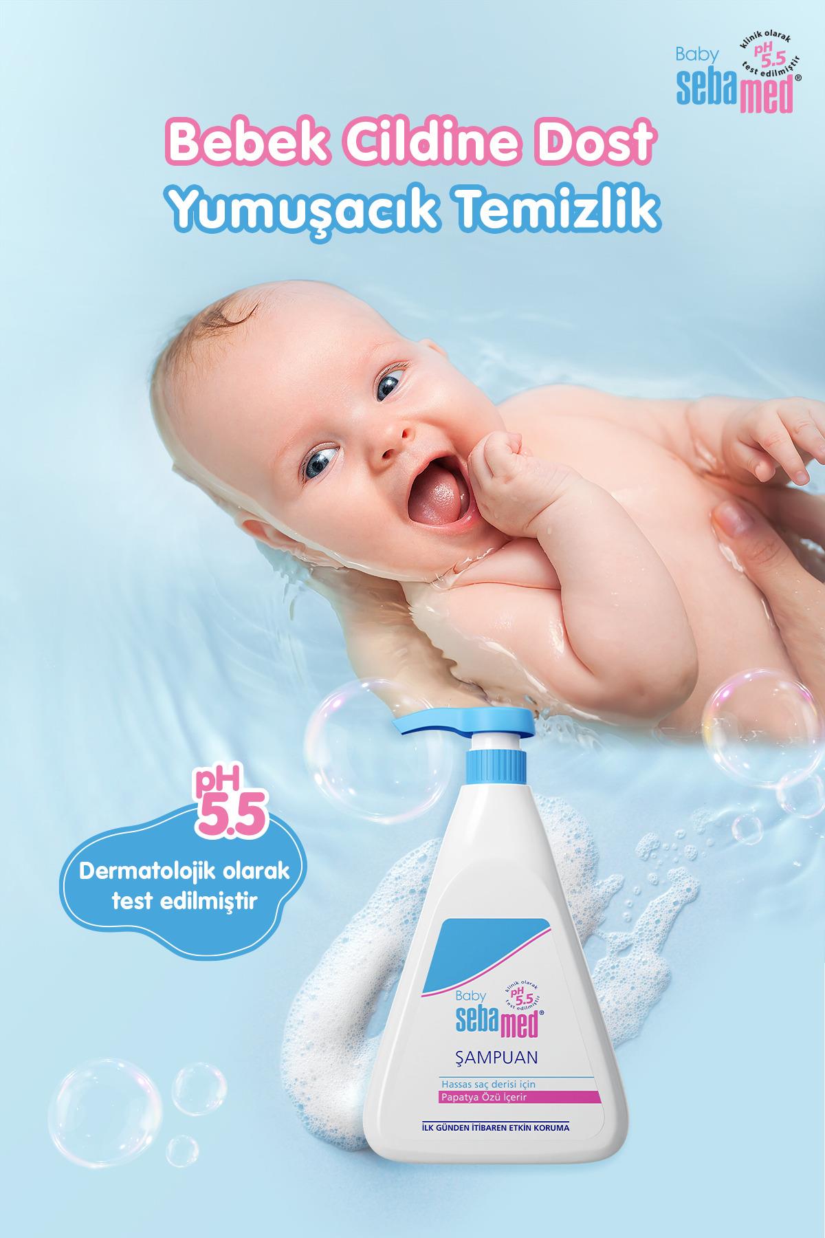 Baby pH 5.5 Göz Yakmayan Formül Nemlendirici Etkili Papatya Özütlü Bebek Şampuanı 500 ml