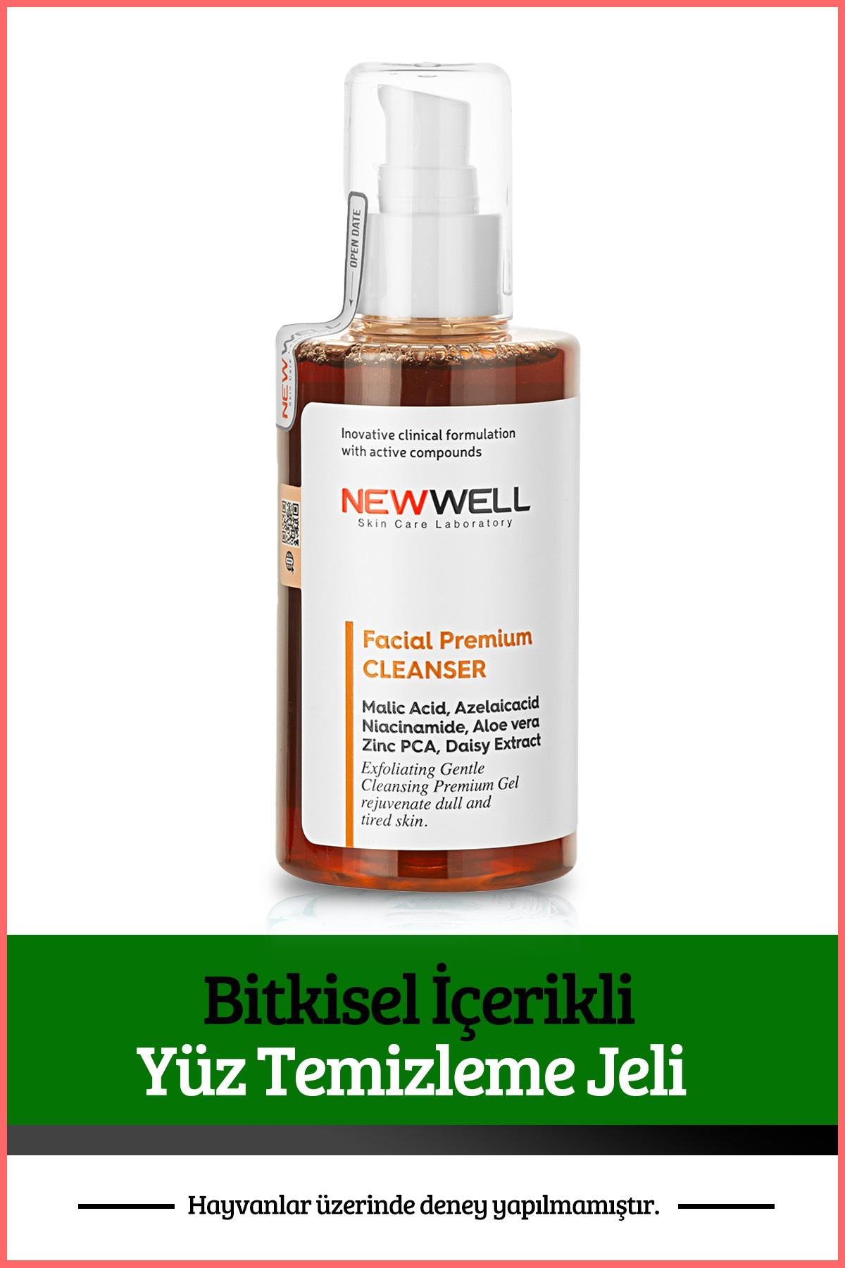 Bitkisel İçerikli Yüz Temizleme Jeli (Tüm Cilt Tipleri) 200 ML