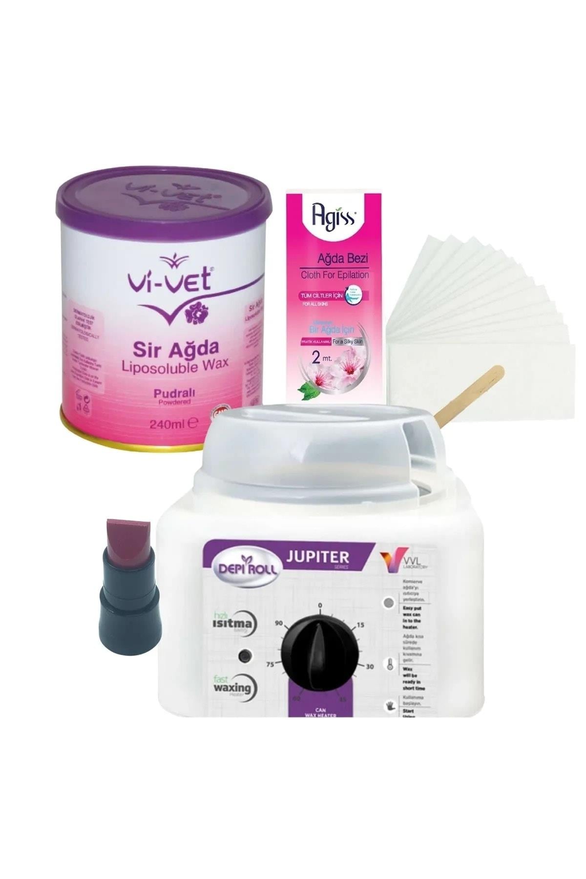 Pudralı Konserve Sir Ağda Seti 240ml - Profesyonel Depirol Ağda Isıtıcı Makinesi Parç