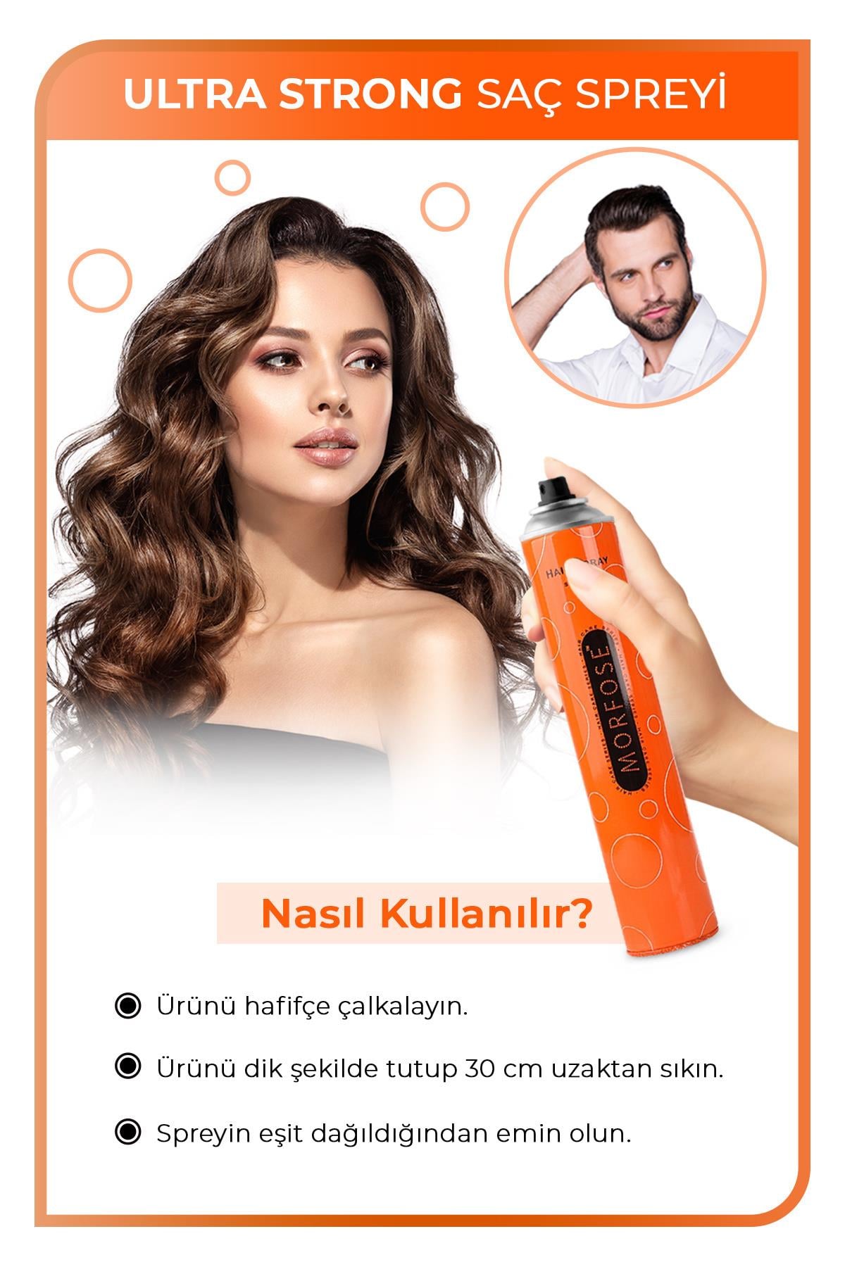 SAÇ SPREYİ TURUNCU 400 ML-