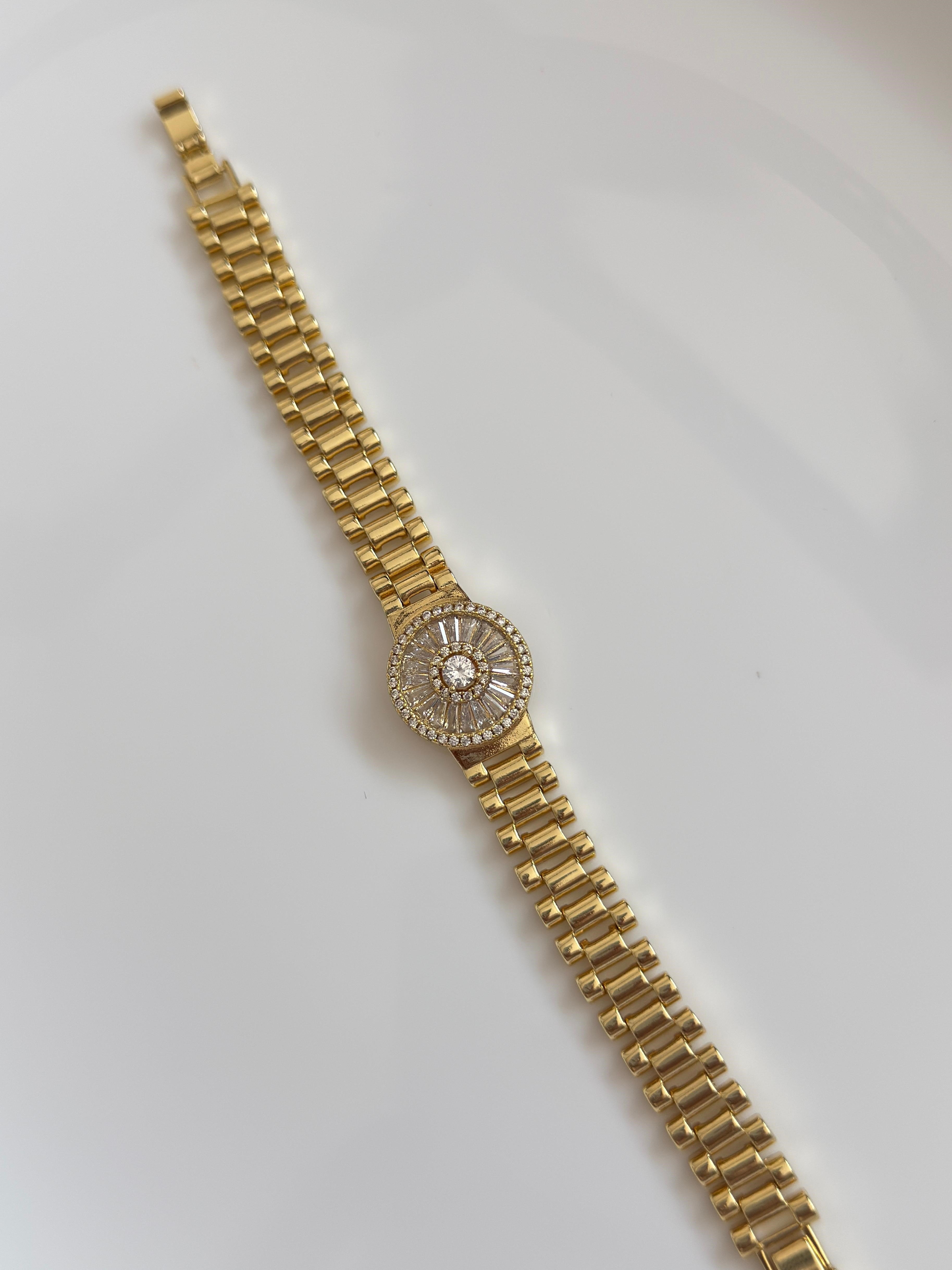 Vip 14k Saat Kordonlu Bileklik 