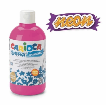 Carioca Guaj Boya (Süper Yıkanabilir) 500 Ml Neon Pembe