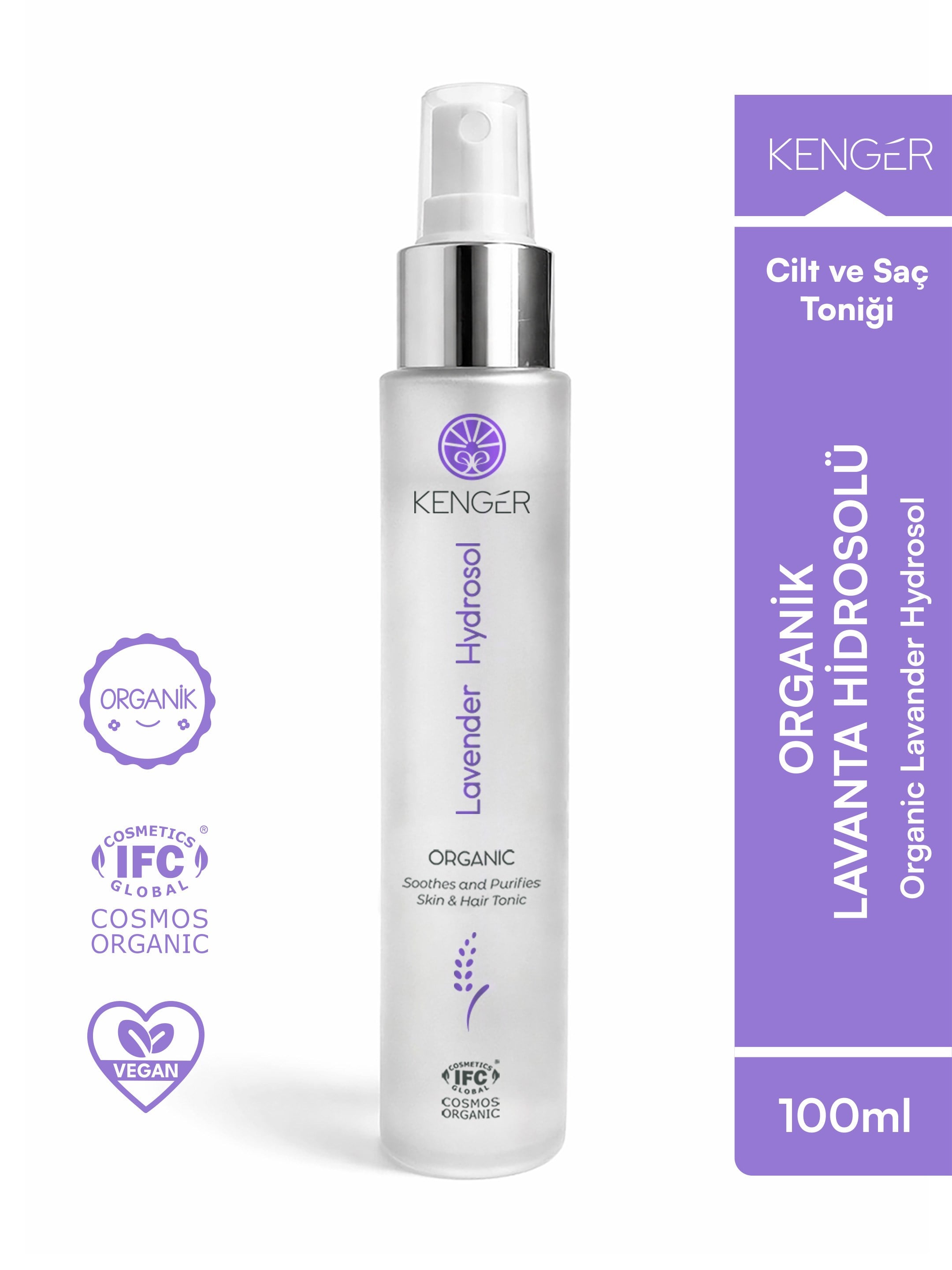 Kenger Organik Lavanta Hidrosolü 100 ml
