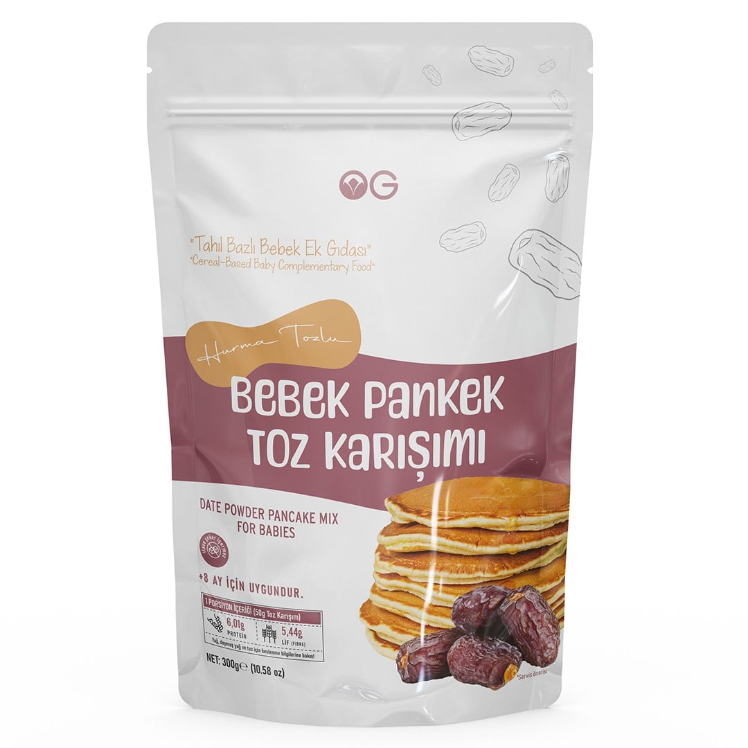OG Natural Hurma  Tozlu Bebek Pankek Toz Karışımı 300 G