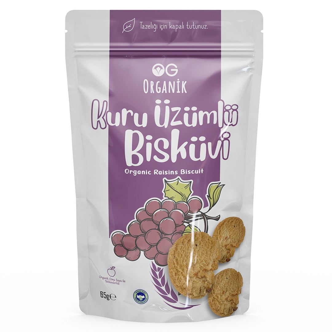 OG Natural Üzümlü Bisküvi 65 Gr