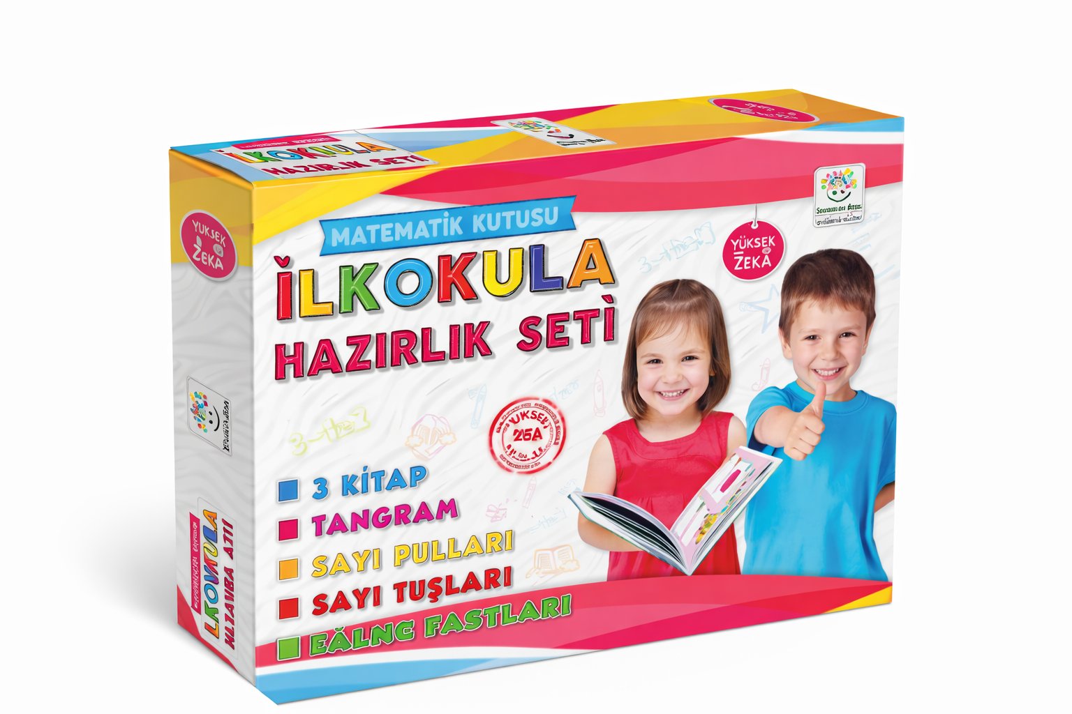 Yaş İlkokula Hazırlık Seti (Toplama Çıkarma İşlem Becerisi, Geometrik Şekiller, Ritmik Sayma, Pr 3-6 Yaş