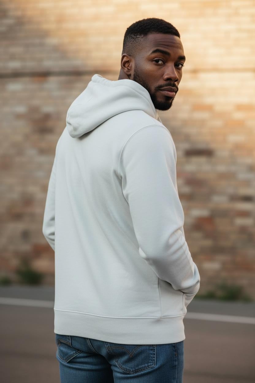 KAPŞONLU SWEATSHIRT  AÇIK BEJ