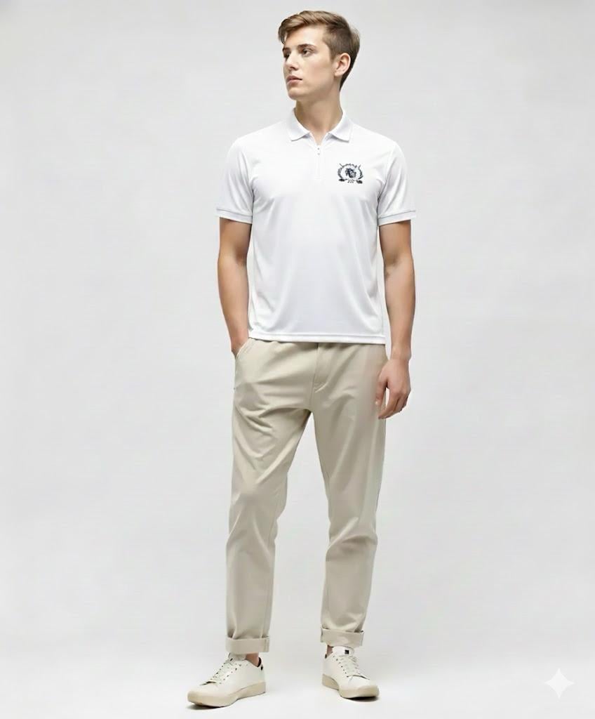 POLO YAKA TSHIRT BEYAZ