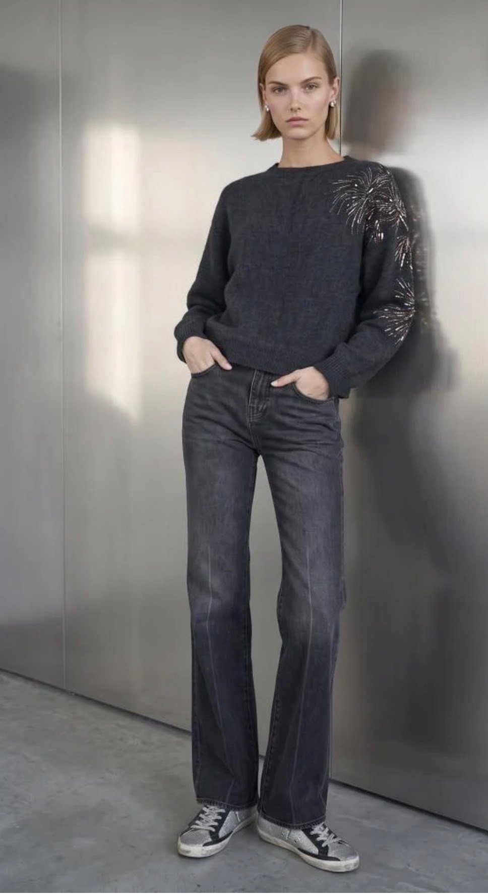 Yüksek Bel Wide Leg  Jean 