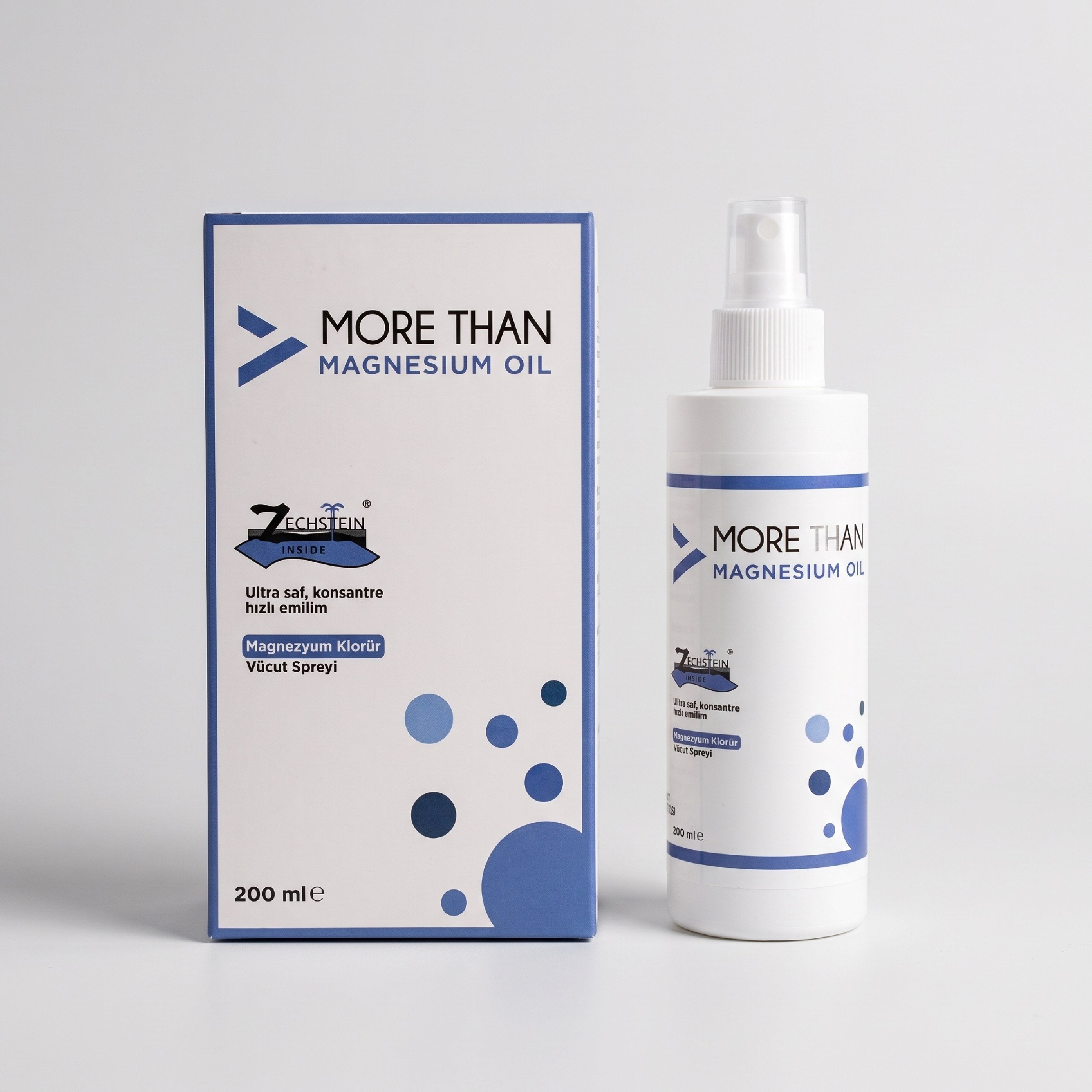 Magnezyum Yağı Vücut Spreyi 200 ml | Doğal & Saf Magnezyum