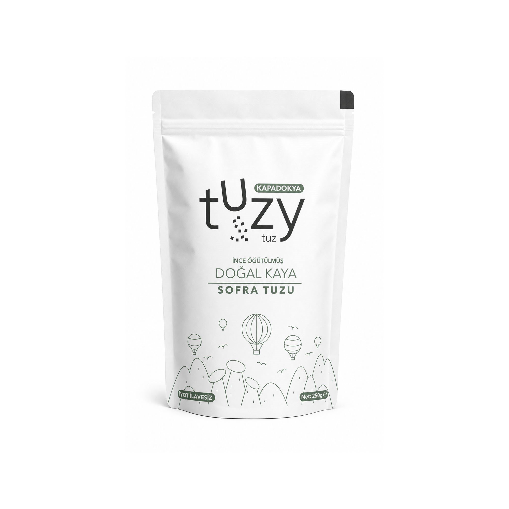 TUZY KAPADOKYA İNCE ÖĞÜT DOĞAL KAYA SOFRA TUZ 250