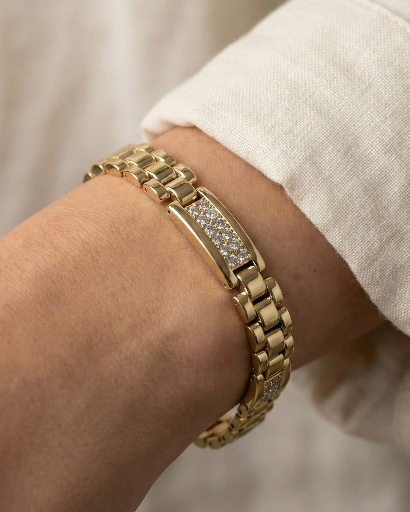 14K Xuping Dikdörtgen Taşlı Kordon Model Bileklik