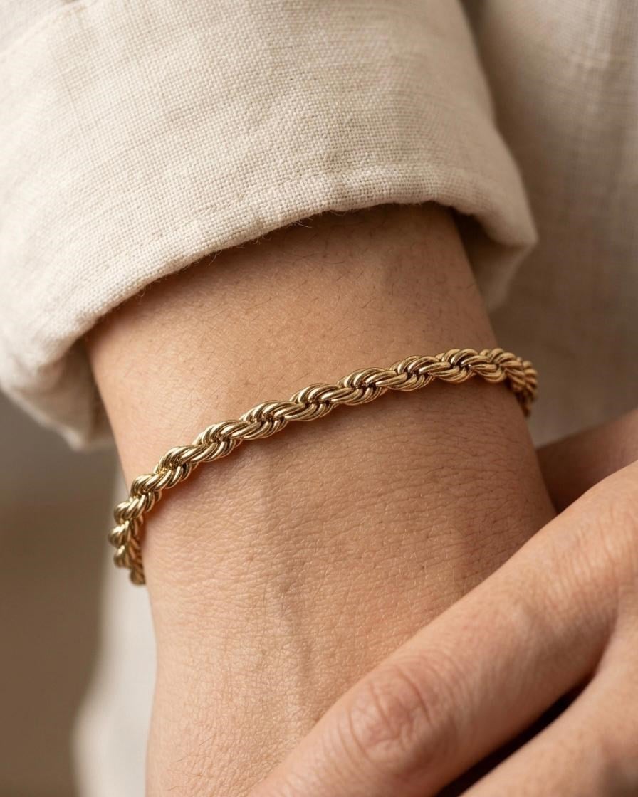 14K Xuping Geometrik Model Bileklik