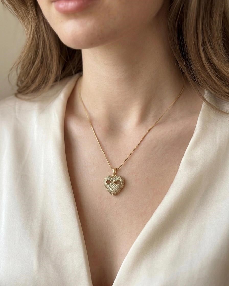 Xuping Tavi Zirkon Gold Kolye