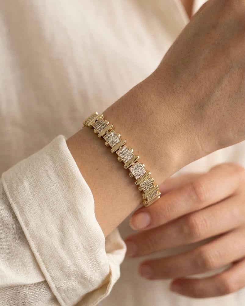 Xuping Tiva Zirkon Gold Bileklik