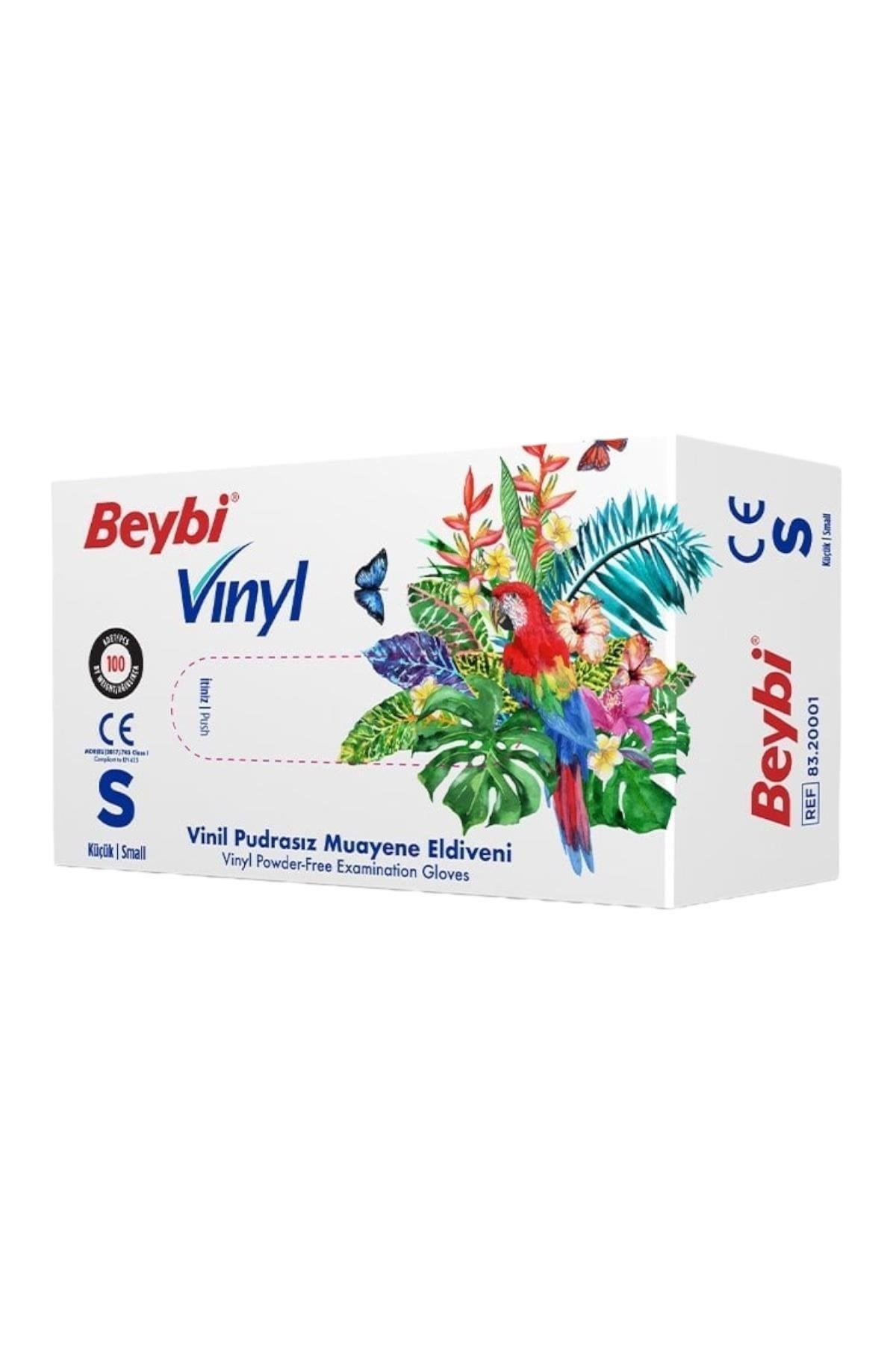 Şeffaf Vinil Pudrasız Eldiven 100'Lü