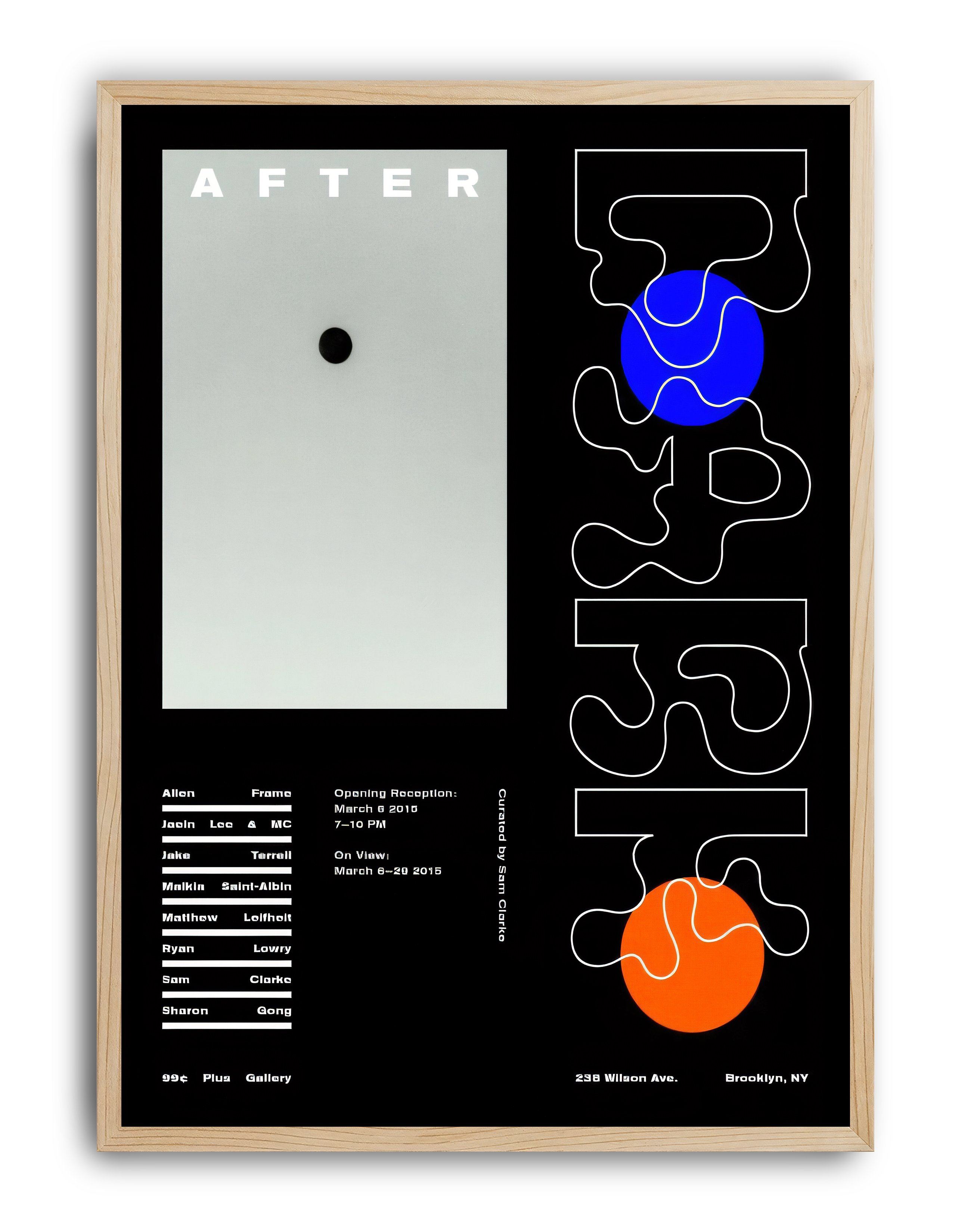 After Forms Modern Duvar Tablosu – Siyah Zeminli Minimal Tipografik Poster
