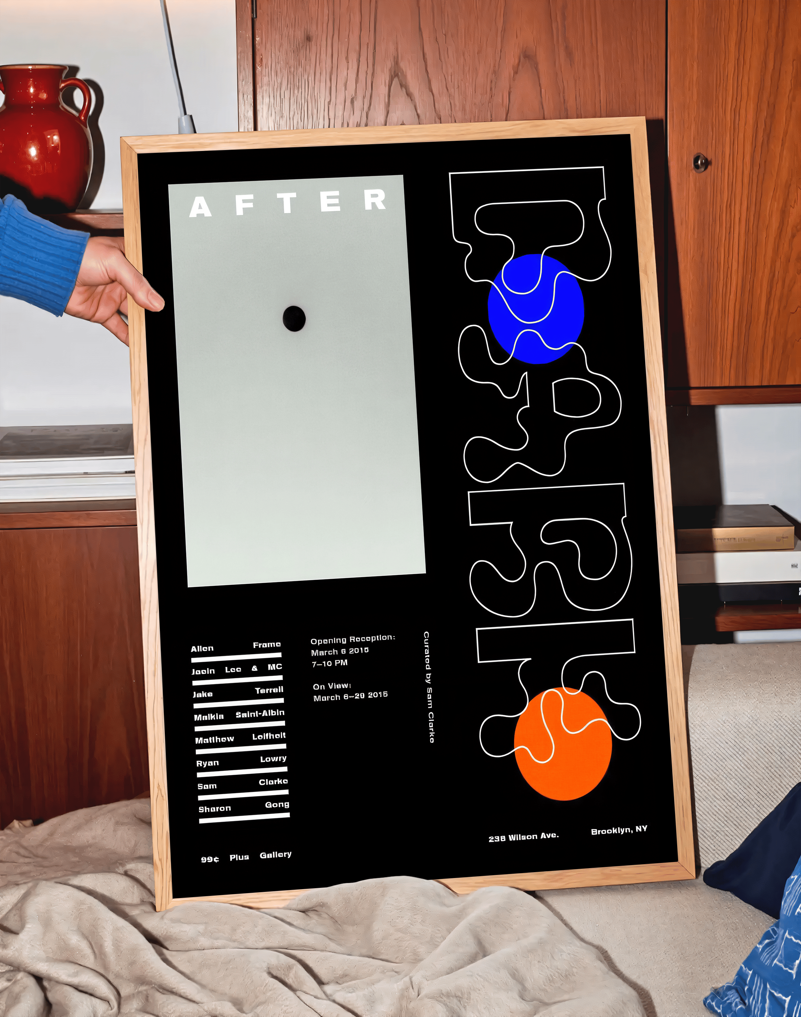 After Forms Modern Duvar Tablosu – Siyah Zeminli Minimal Tipografik Poster