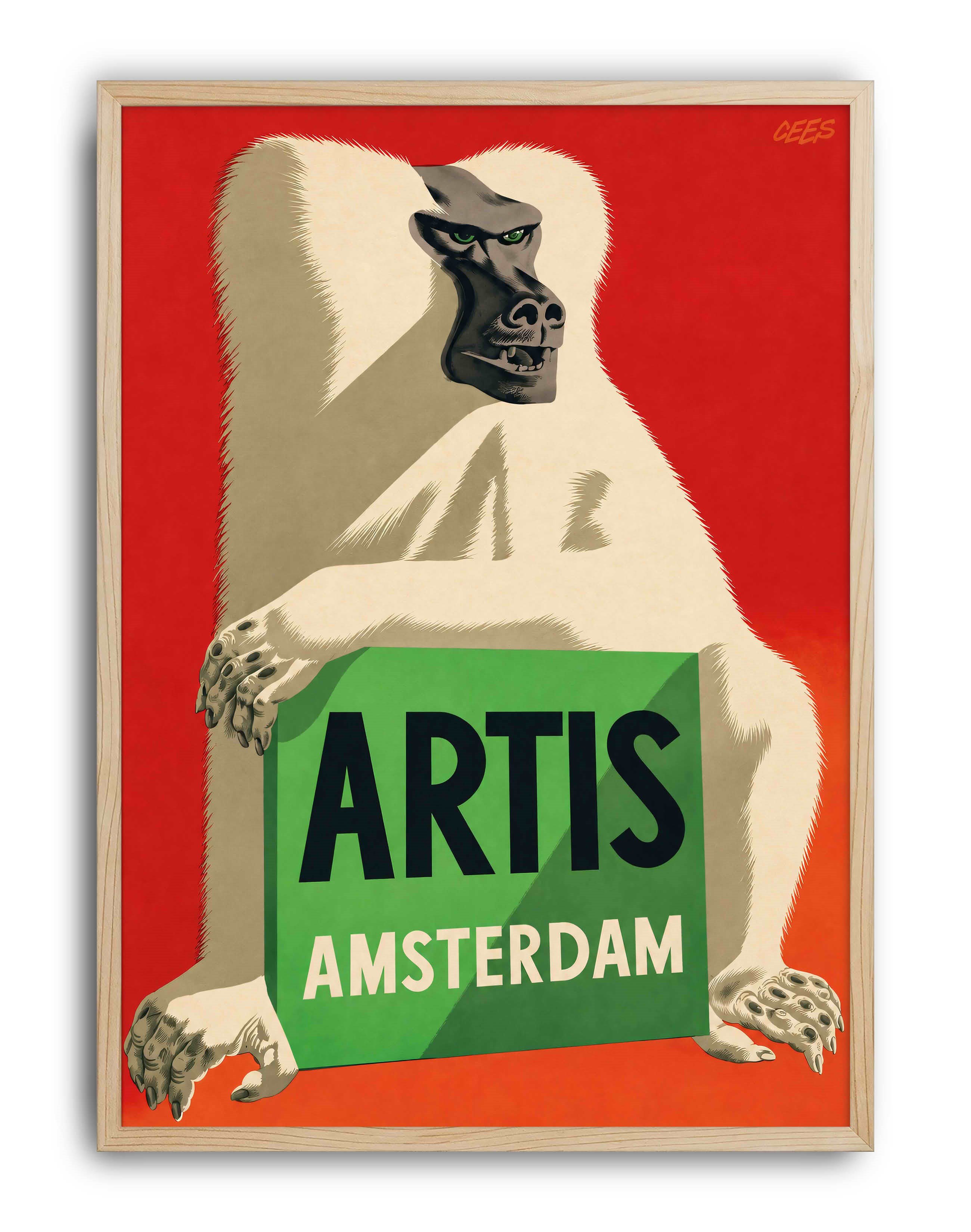 Artis Amsterdam (1947) – Eppo Doeve Hollanda Vintage Reklam Posteri